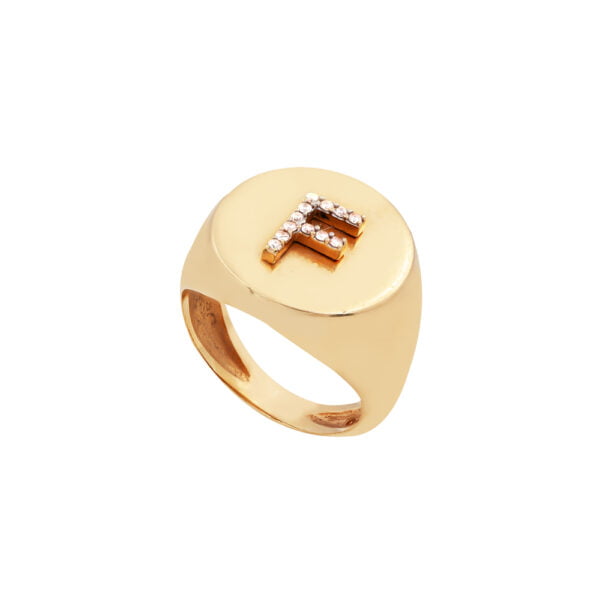 Anel de Dedinho com Inicial